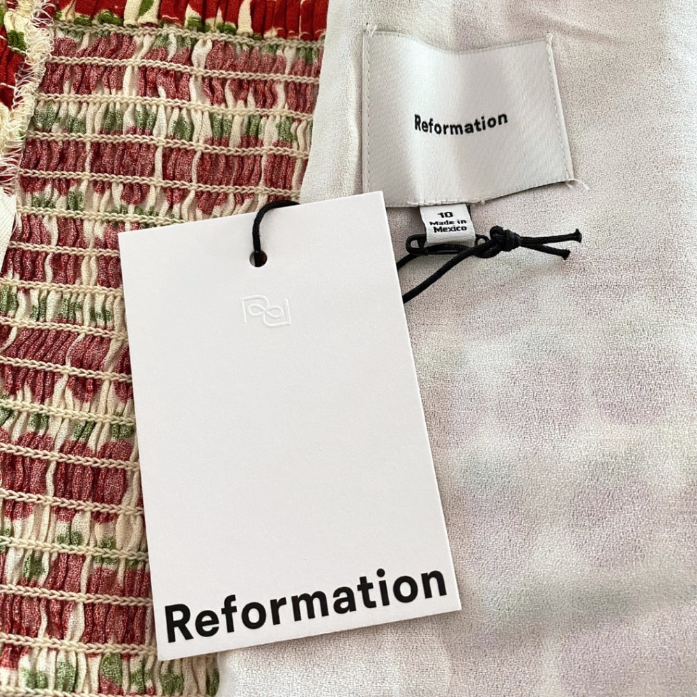 NEW Reformation Overland Top Fresh Tomato 10 - Picture 11 of 17